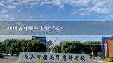 四川省有哪些主要学校?