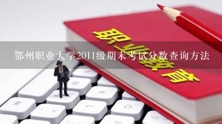 鄂州职业大学2011级期末考试分数查询方法