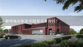 柳州城市职业学院有几个校区？
