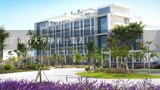 广东省大学排名一览表