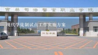 现代学徒制试点工作实施方案