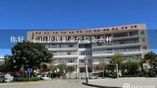 你好，泰山护理职业学院怎么样