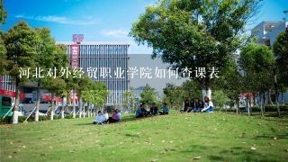 河北对外经贸职业学院如何查课表