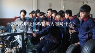 社会实践职业体验活动内容是什么？