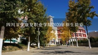 四川卫生康复职业学院2020年招生简章