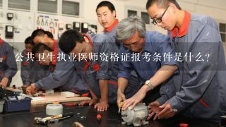 公共卫生执业医师资格证报考条件是什么?