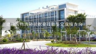 建构筑物消防员职业技能鉴定成绩查询