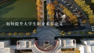 如何提升大学生职业素养论文