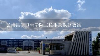 云南昆明卫生学院三校生录取分数线