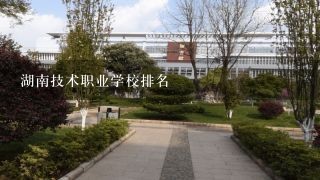湖南技术职业学校排名