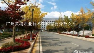 广州黄埔职业技术学校需要分数么？
