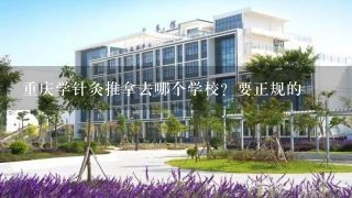 重庆学针灸推拿去哪个学校？要正规的