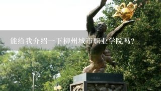 能给我介绍一下柳州城市职业学院吗？