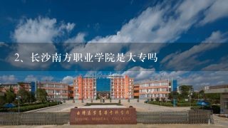 长沙南方职业学院是大专吗