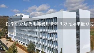 医学中介这费用那费用要好几万元如果能够花一两千能