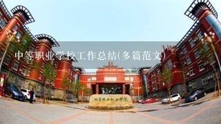 中等职业学校工作总结(多篇范文)