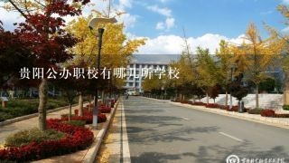 贵阳公办职校有哪几所学校