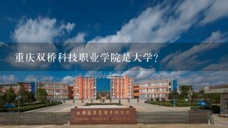 重庆双桥科技职业学院是大学？
