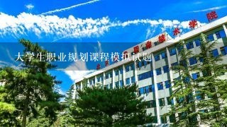 大学生职业规划课程模拟试题