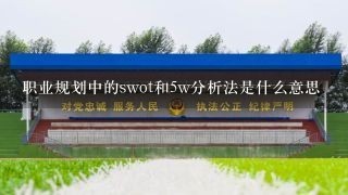 职业规划中的swot和5w分析法是什么意思