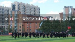 参加过十几天的CAD机械制图的培训，现在能机械制图工作吗？