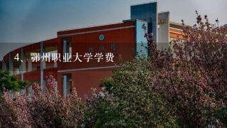 鄂州职业大学学费