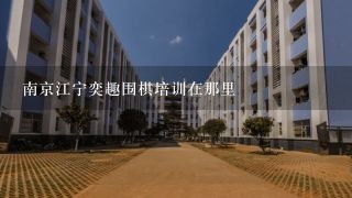 南京江宁奕趣围棋培训在那里