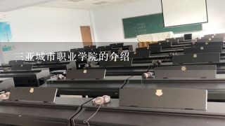 三亚城市职业学院的介绍