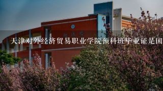 天津对外经济贸易职业学院预科班毕业证是国家认可吗