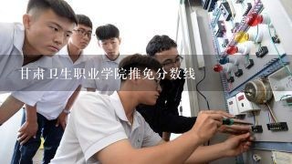 甘肃卫生职业学院推免分数线