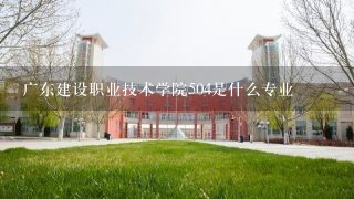 广东建设职业技术学院504是什么专业