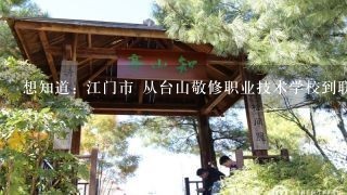 想知道: 江门市 从台山敬修职业技术学校到联合中等专业学校有多少米