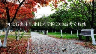 河北石家庄职业技术学院2010高考分数线