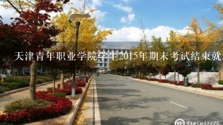 天津青年职业学院学生2015年期末考试结束就放假吗