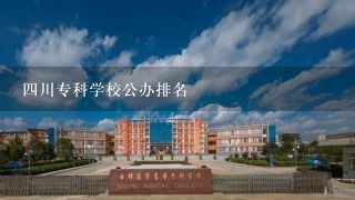 四川专科学校公办排名