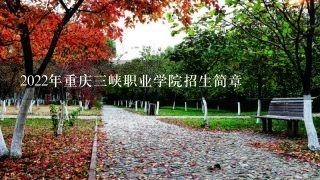 2022年重庆三峡职业学院招生简章