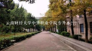 云南财经大学中华职业学院专升本???