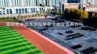 绵阳职业技术学院单招文化分要折合吗