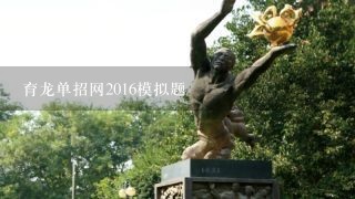 育龙单招网2016模拟题