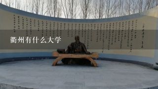 衢州有什么大学