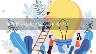 芜湖职业技术学院怎么查看学分