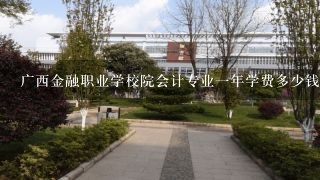 广西金融职业学校院会计专业一年学费多少钱？