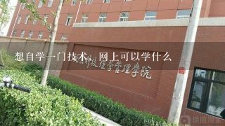 想自学1门技术，网上可以学什么