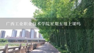 广西工业职业技术学院星期5用上课吗