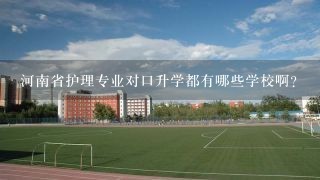 河南省护理专业对口升学都有哪些学校啊？
