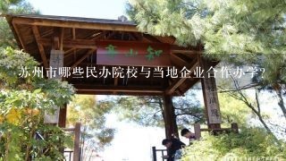 苏州市哪些民办院校与当地企业合作办学