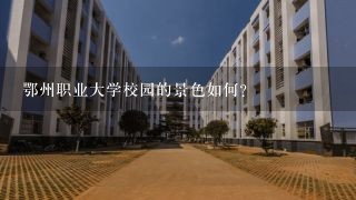 鄂州职业大学校园的景色如何